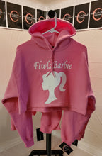 Load image into Gallery viewer, FlwlsBarbie crop top hoodie
